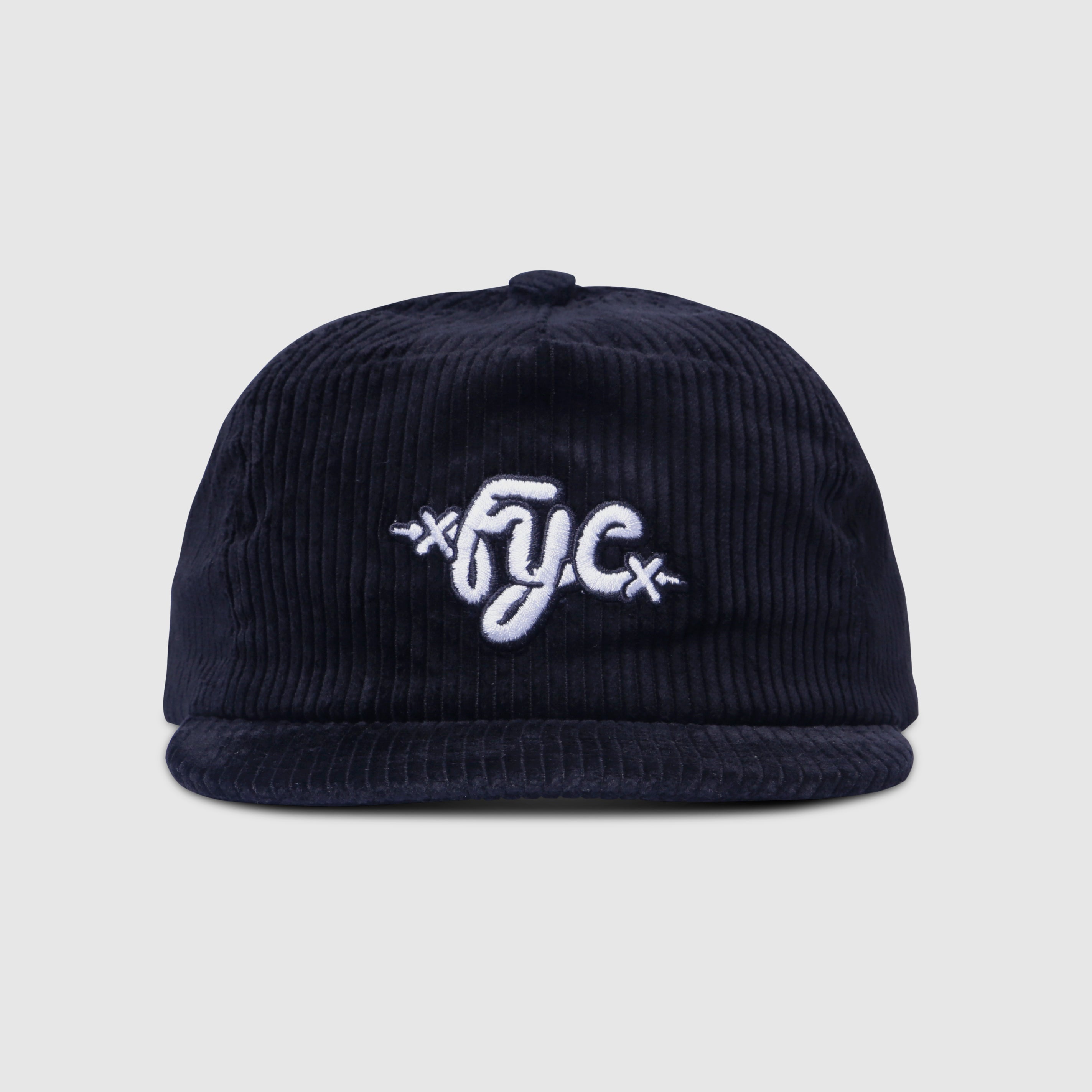 FYC LACES POLO CAP CORDUROY BLACK