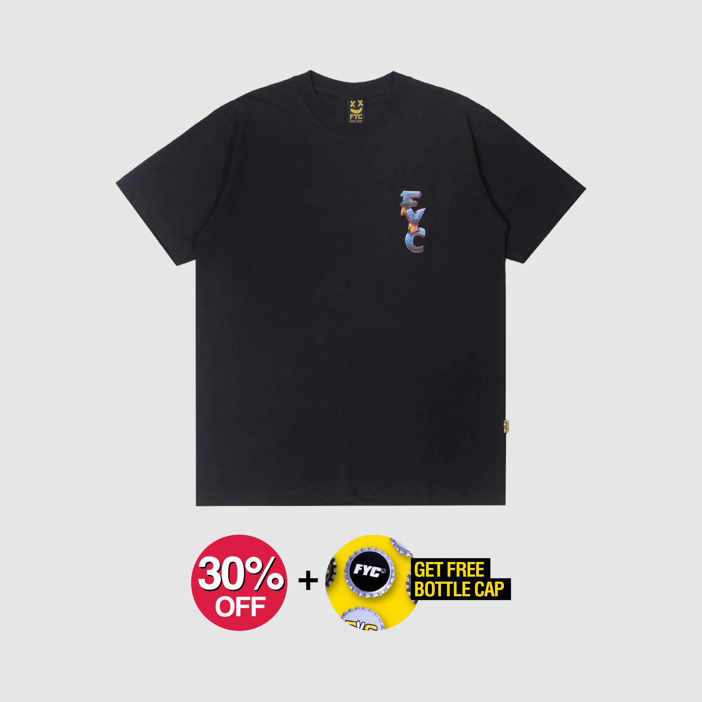 FYC TSHIRT  CONCRETE BLACK