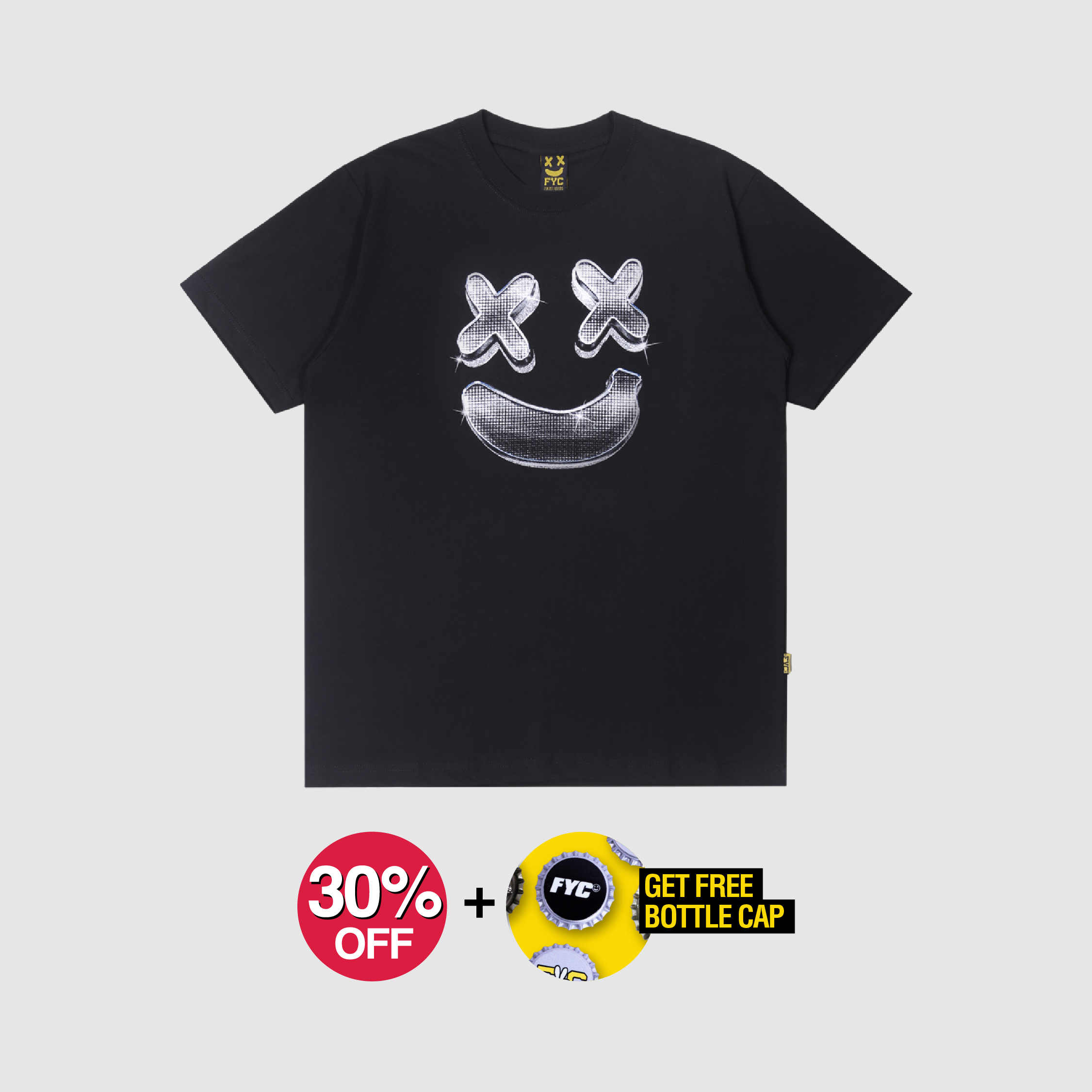 FYC TSHIRT DISCO BLACK