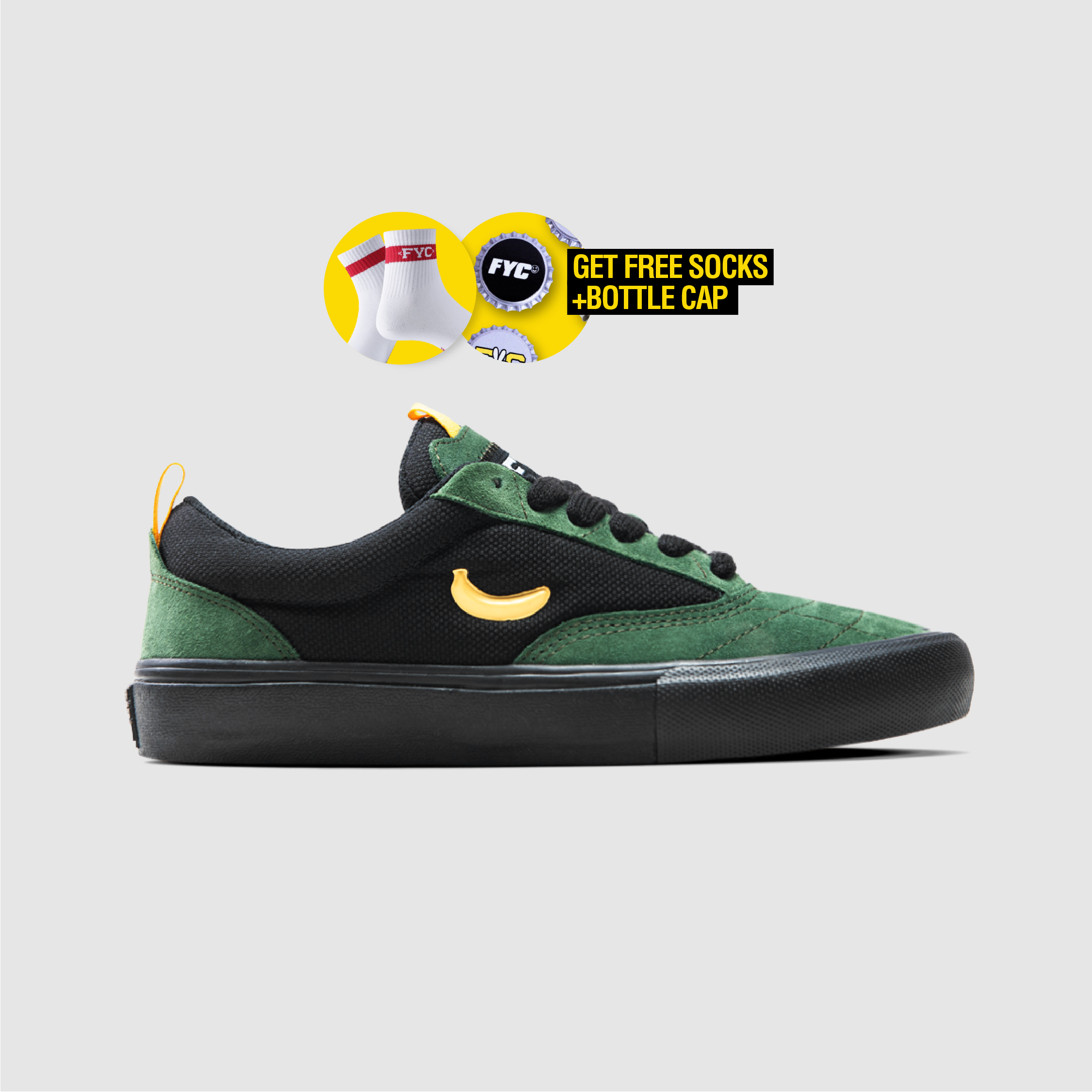 MANZAMO PRO BLACK GREEN SUEDE