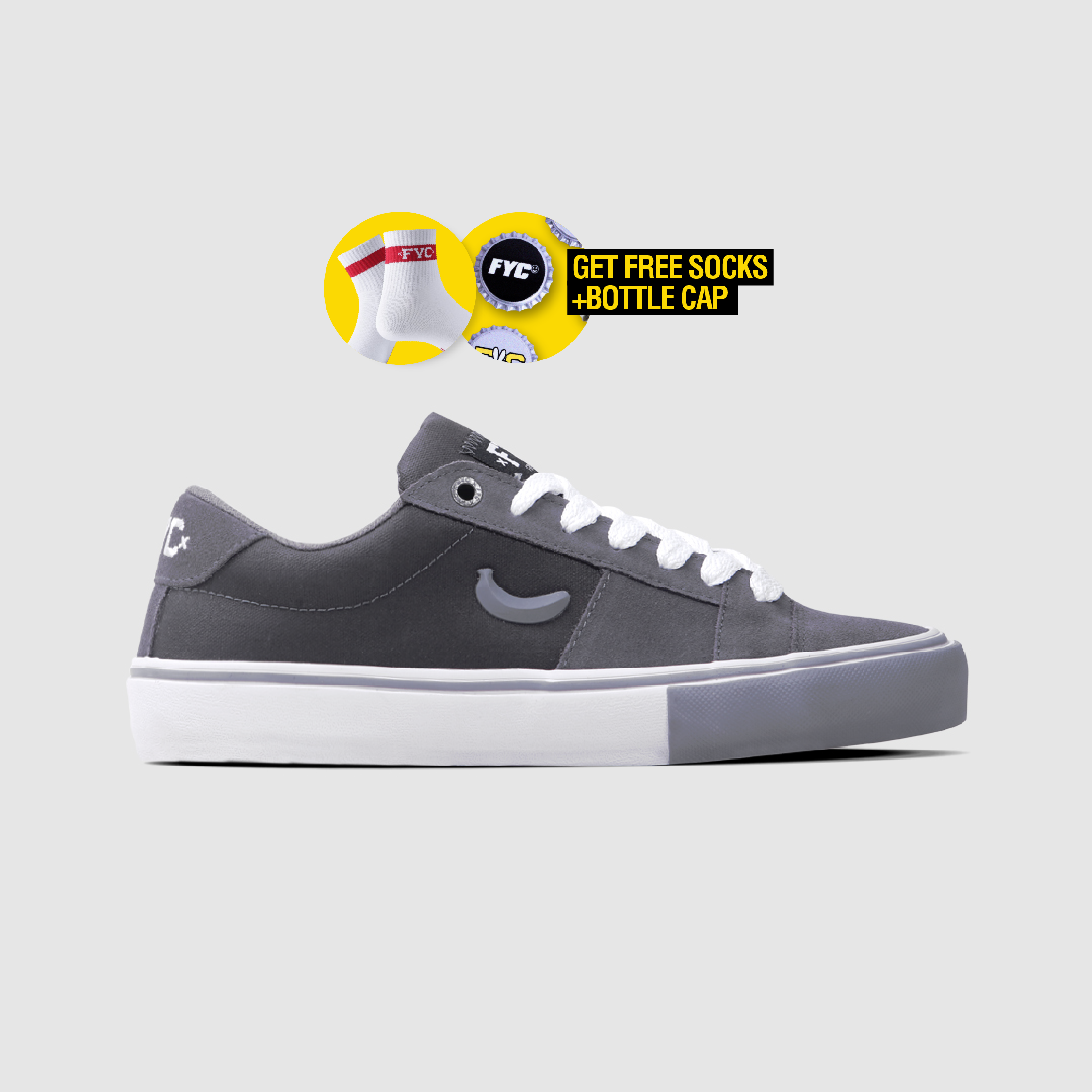 SLIM CAVEN PRO GREY SUEDE