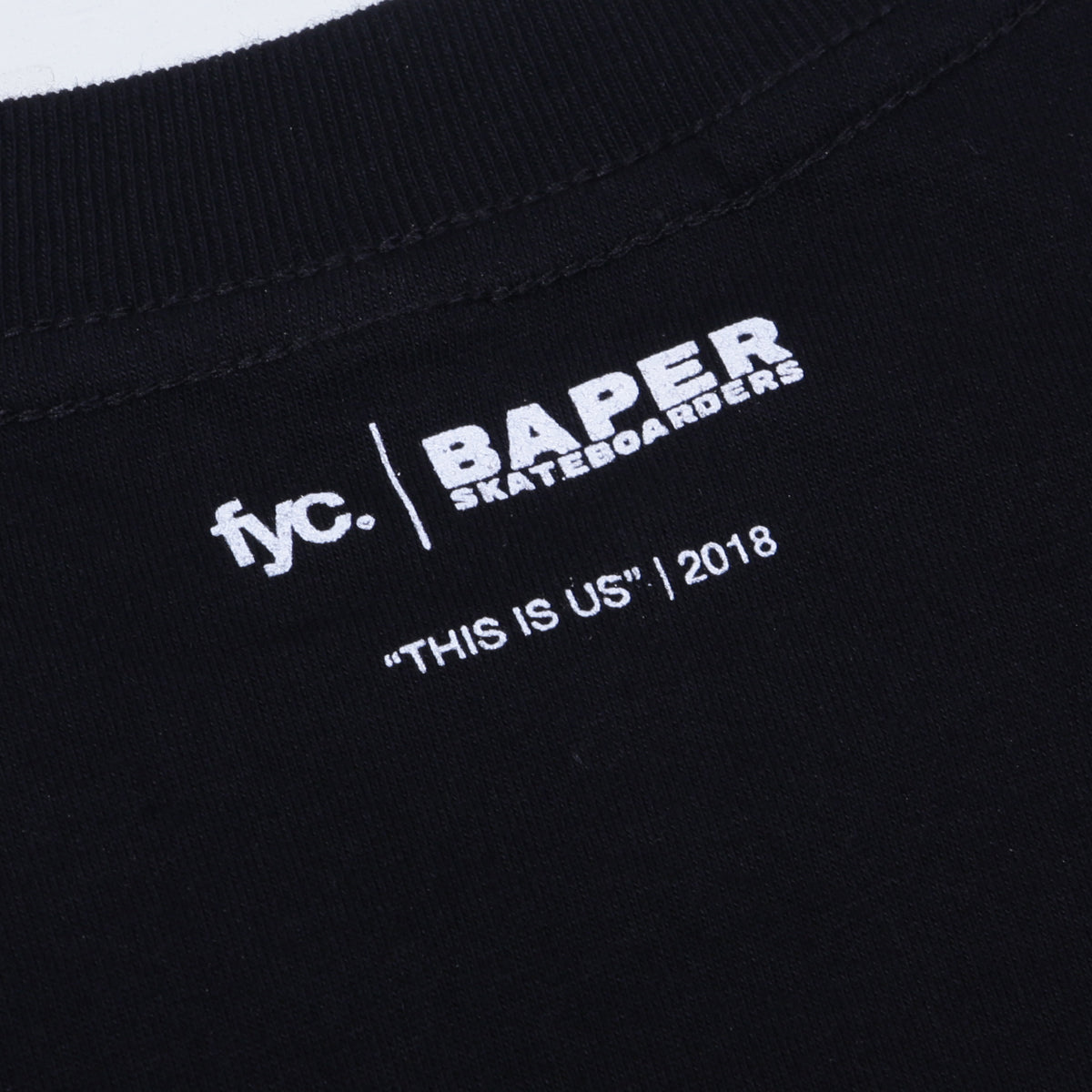 FYC T-SHIRT PHOTO SERIES EDITION "BAPER" BLACK