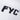 FYC SOCKS BASIC FONT WHITE