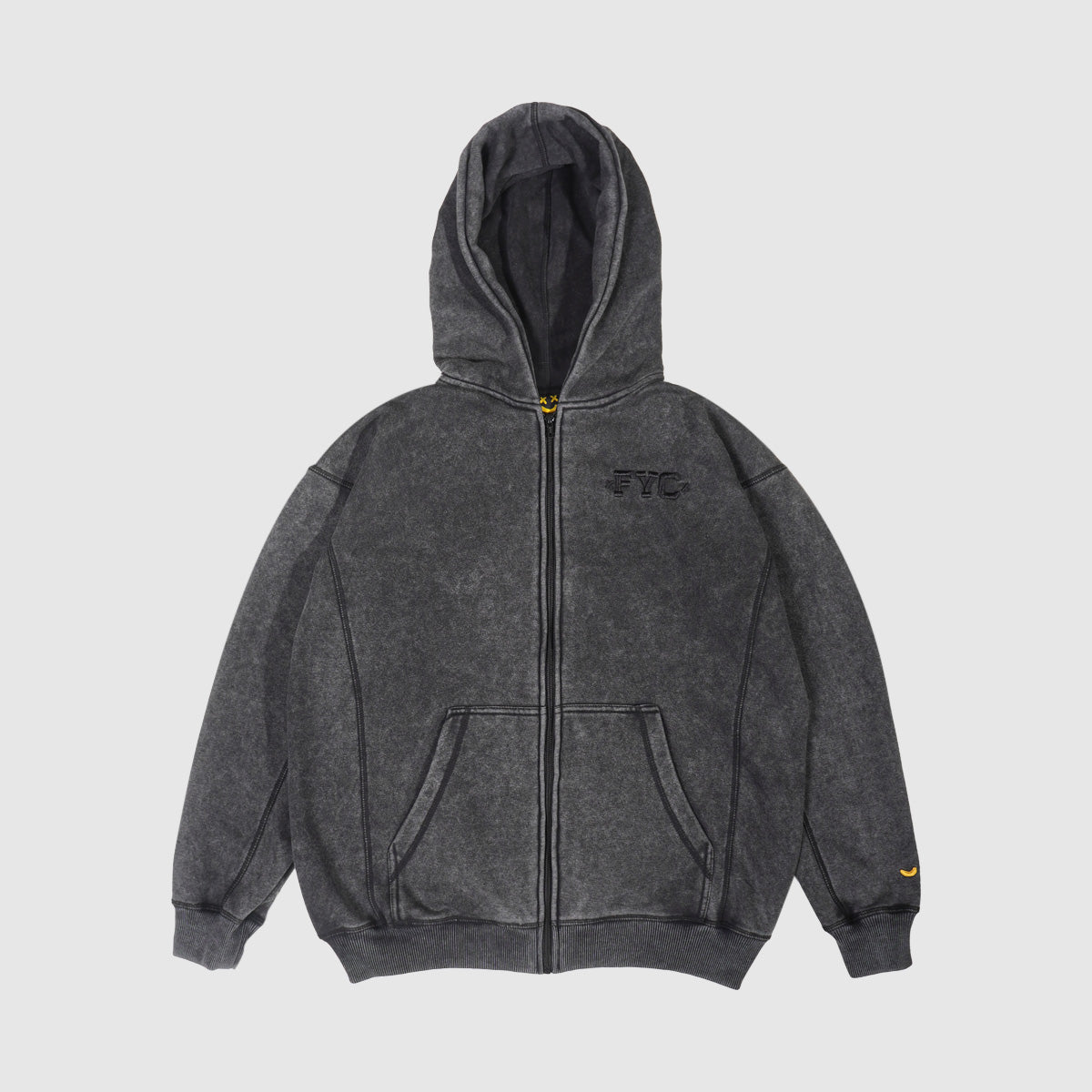FYC CLASSIC LOGO ZIP HOODIE WASH