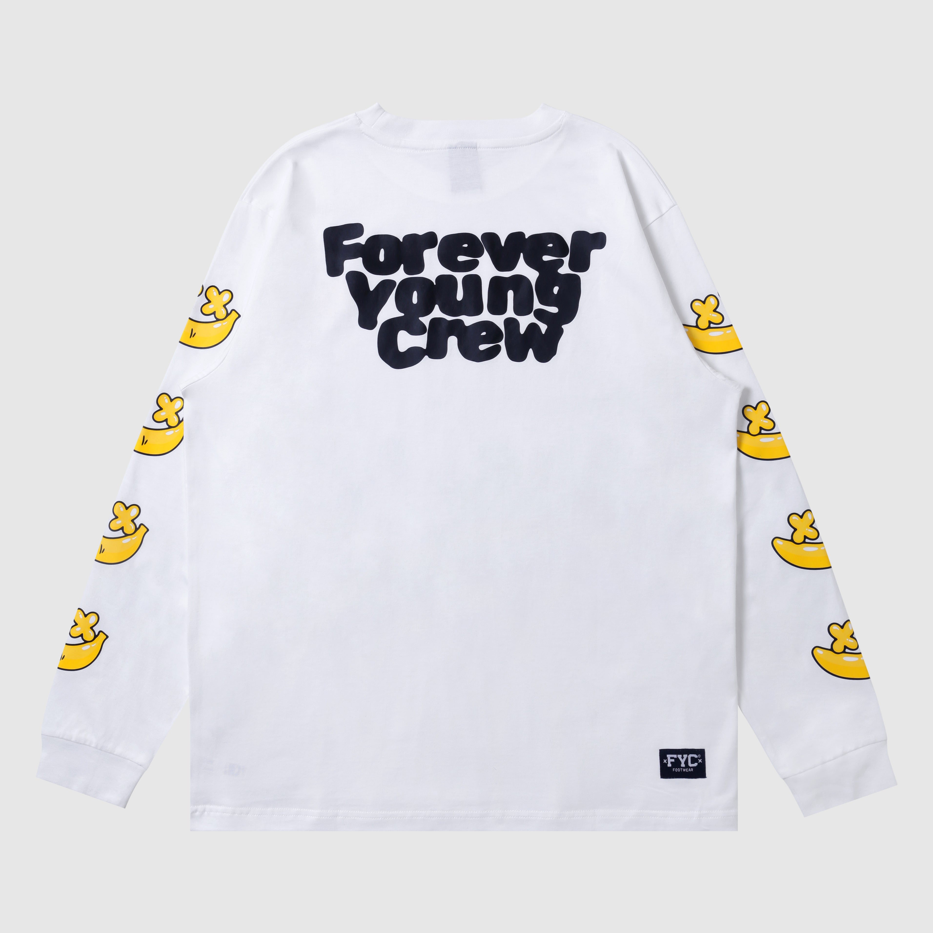 FYC LONG SLEEVE BANANA WORM WHITE