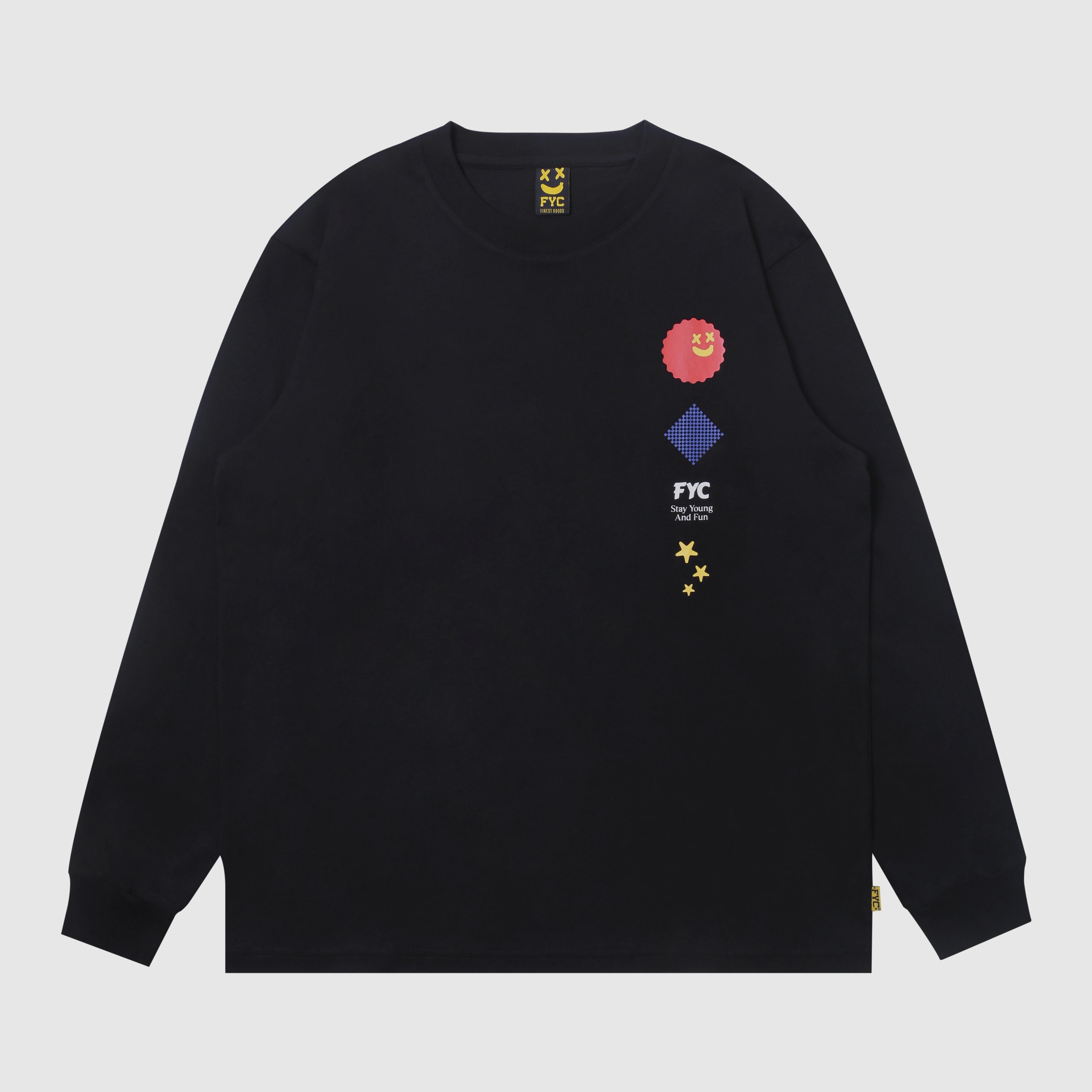 FYC LONG SLEEVE PATCH STAR BLACK