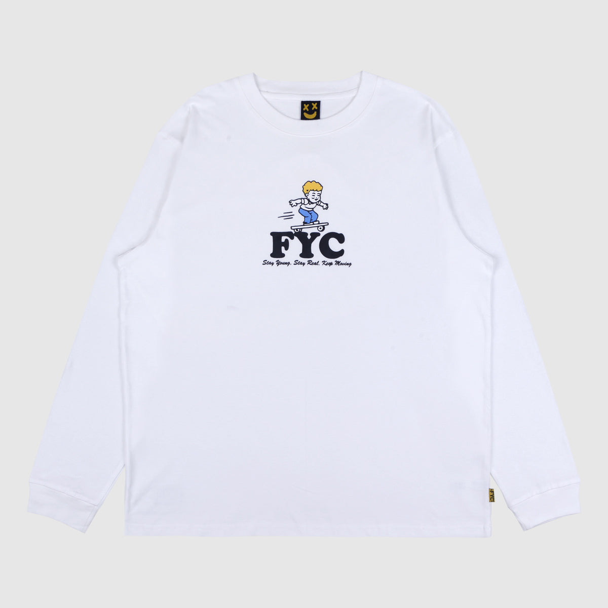 FYC LONGSLEEVE SK8 WHITE | Reguler Cut