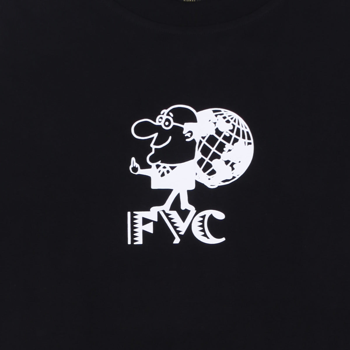 FYC TSHIRT GLOBE BLACK | Reguler Cut