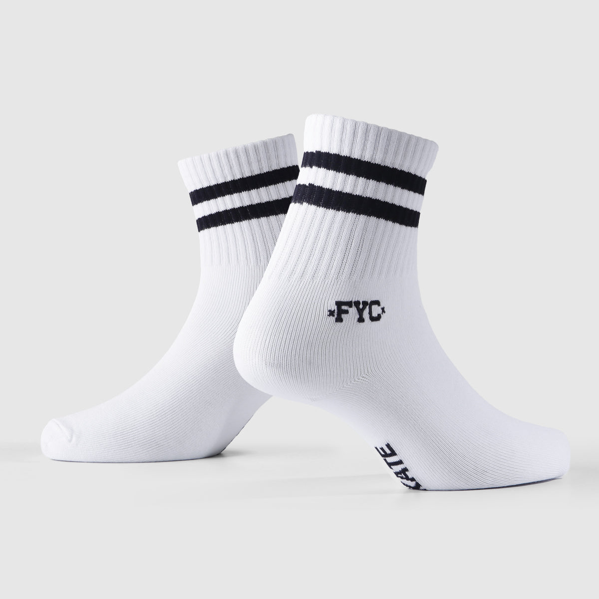 FYC SOCK PIT STRIPE WHITE