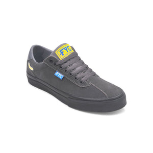 Musac Grey Black Suede