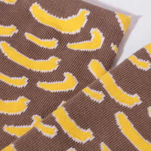 Sock Pattern Banana Brown