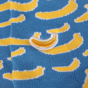 Sock Pattern Banana Blue